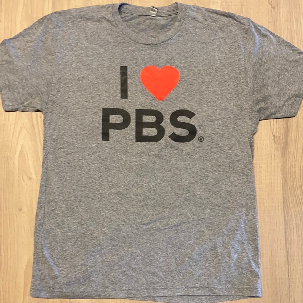 Authentic I ❤️ PBS Shirt. (L) worn once.